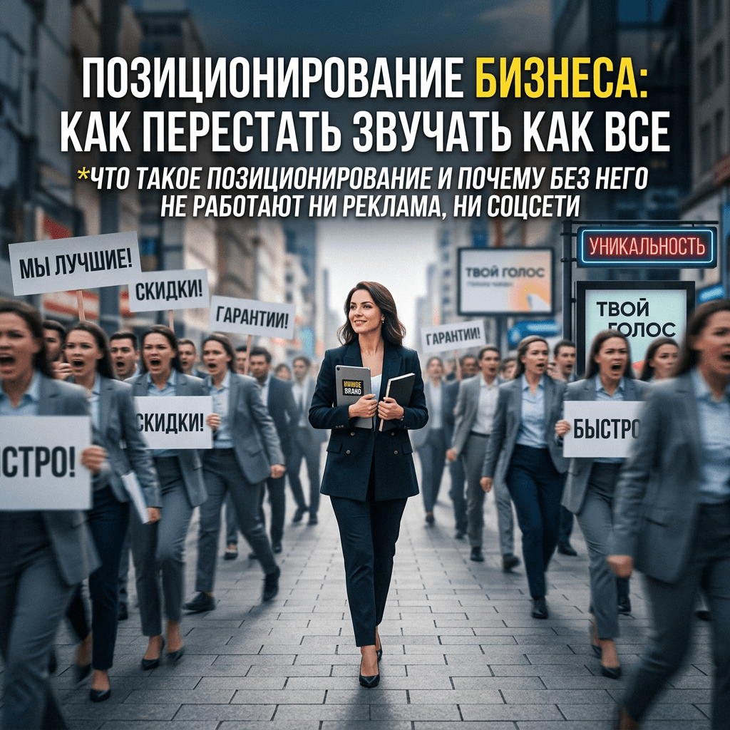Позиционирование бизнеса: как перестать звучать как все