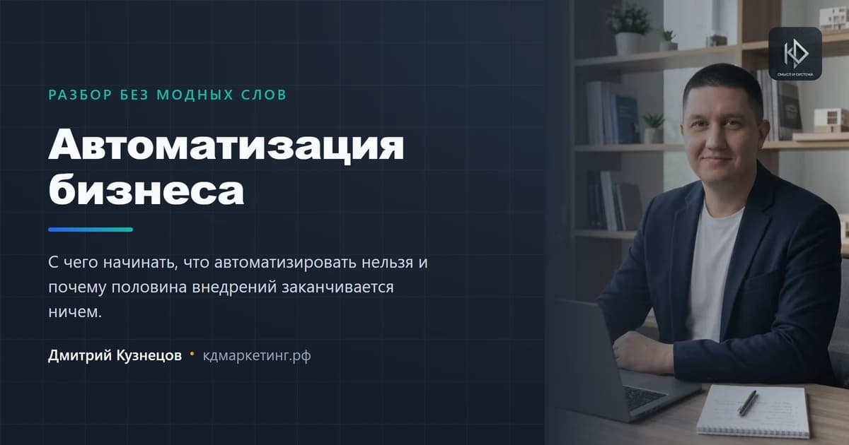 Автоматизация бизнеса: с чего начать и что автоматизировать нельзя