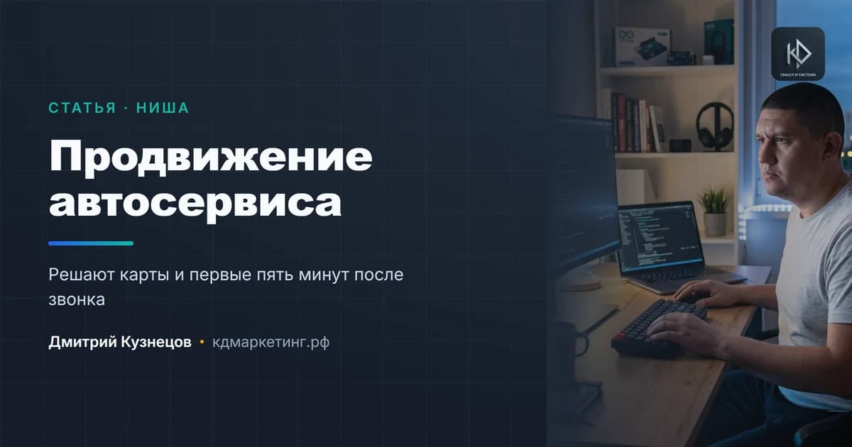 Продвижение автосервиса: почему решают карты, а не реклама
