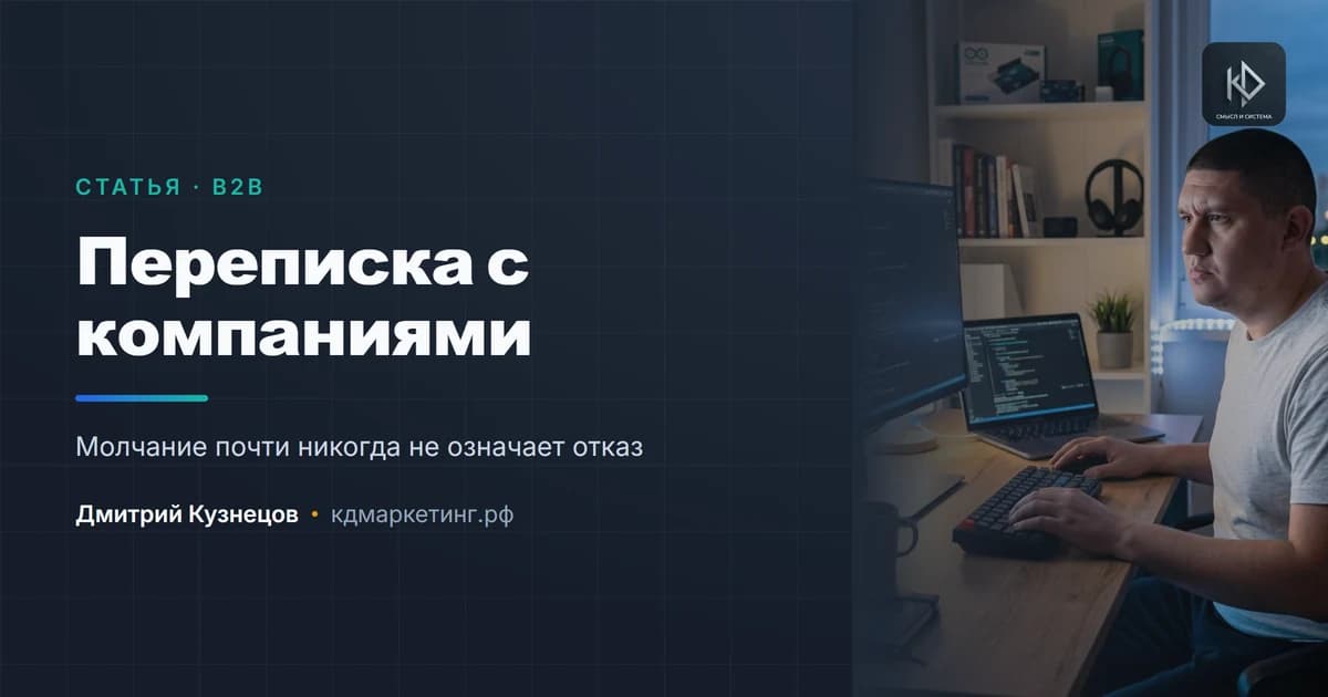 Переписка с компаниями: почему в B2B всё тормозит и что с этим делать