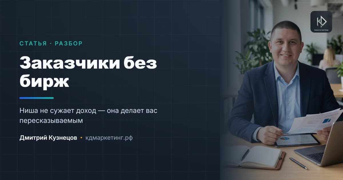 Как фрилансеру найти заказчиков и перестать зависеть от бирж