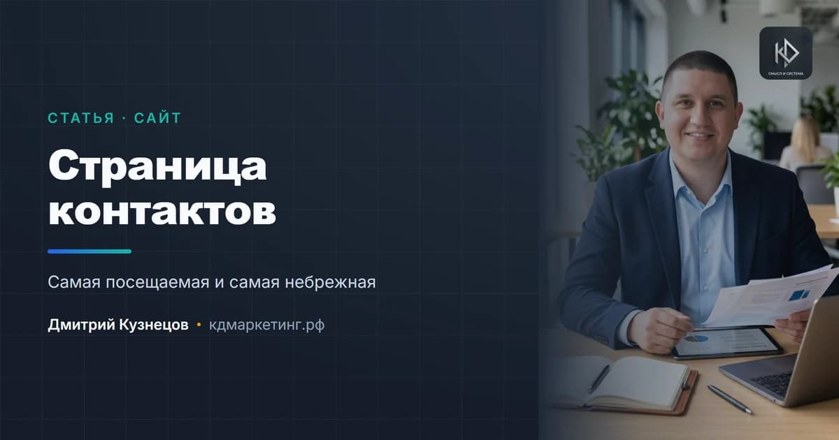 Страница контактов: что на ней должно быть кроме телефона