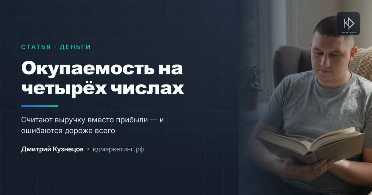 Как считать окупаемость маркетинга без сложных формул