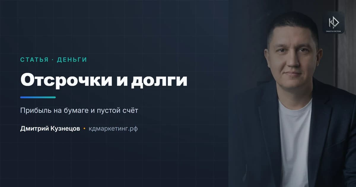Отсрочки и долги клиентов: как не финансировать чужой бизнес