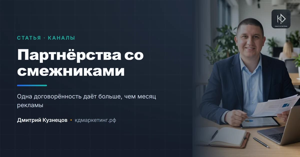 Партнёрства со смежниками: самый недооценённый канал