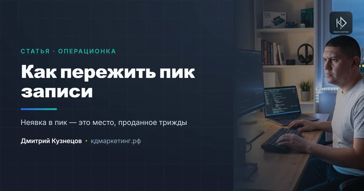 Как пережить пик записи и не потерять клиентов