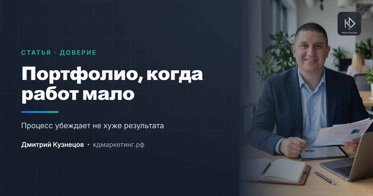 Как собрать портфолио, если работ пока мало