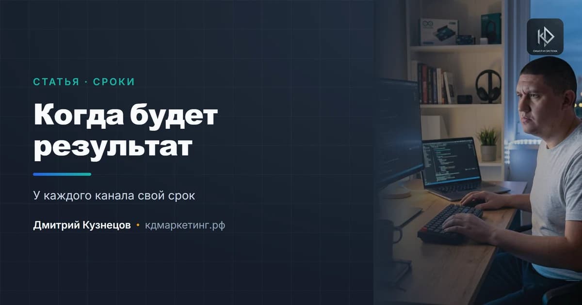 За сколько времени будет результат от продвижения
