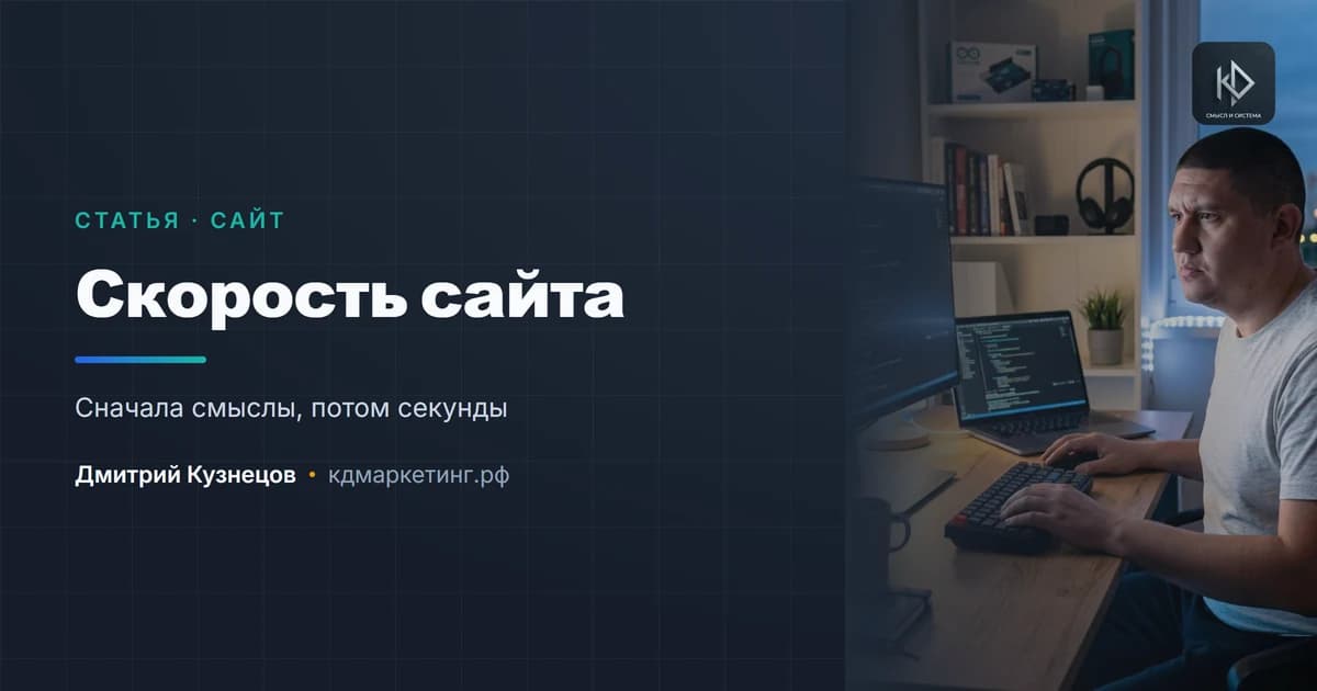 Скорость сайта: почему это не техническая мелочь