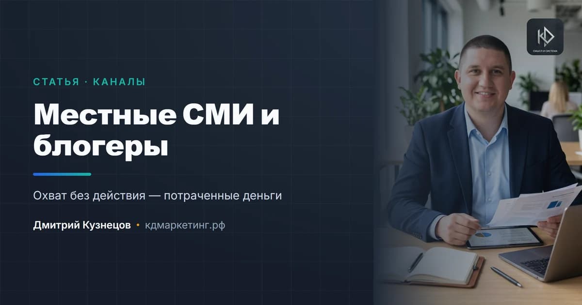 Местные СМИ и блогеры: когда это работает, а когда деньги на ветер