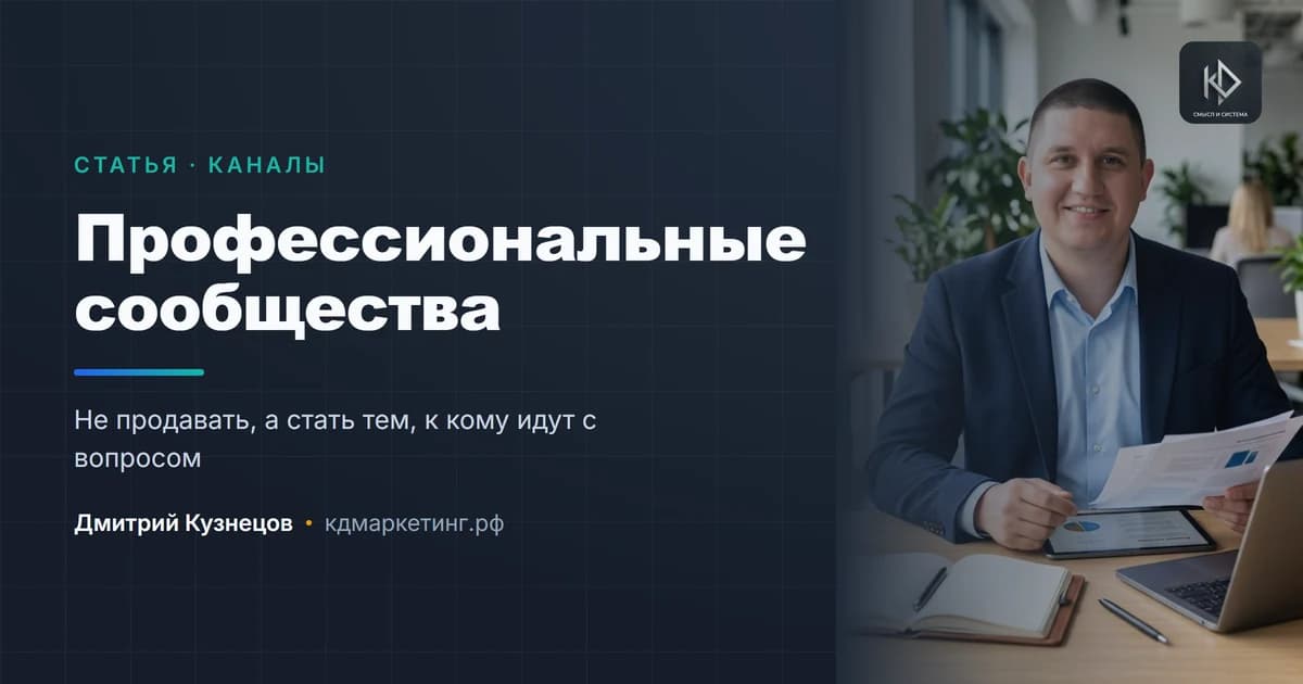 Профессиональные сообщества: как получать оттуда клиентов, не рекламируясь