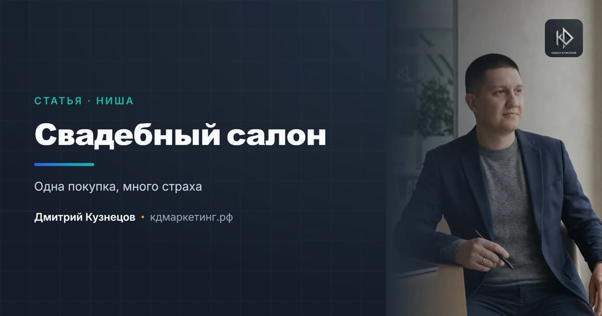 Продвижение свадебного салона: одна покупка, много страха