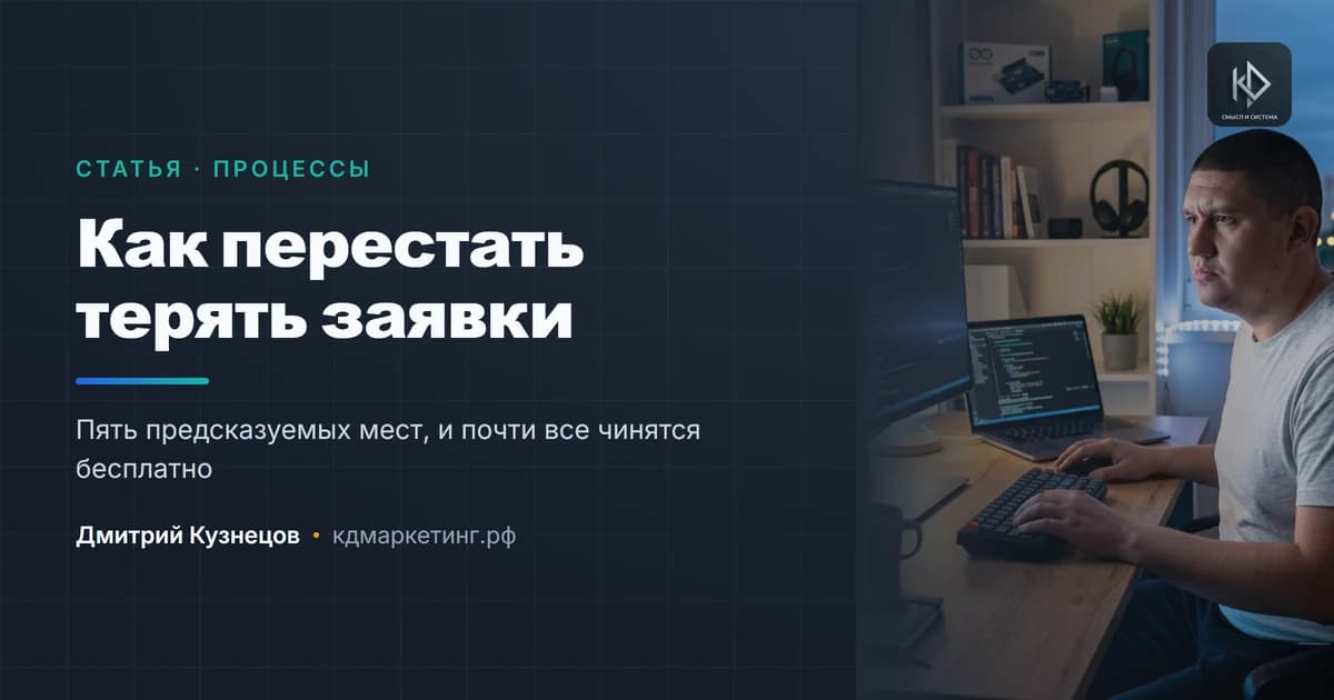 Как перестать терять заявки: разбор пути обращения