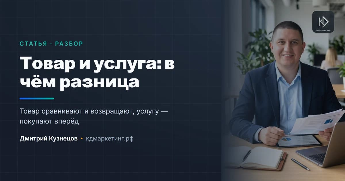 Продвижение товара и продвижение услуги: в чём разница на практике