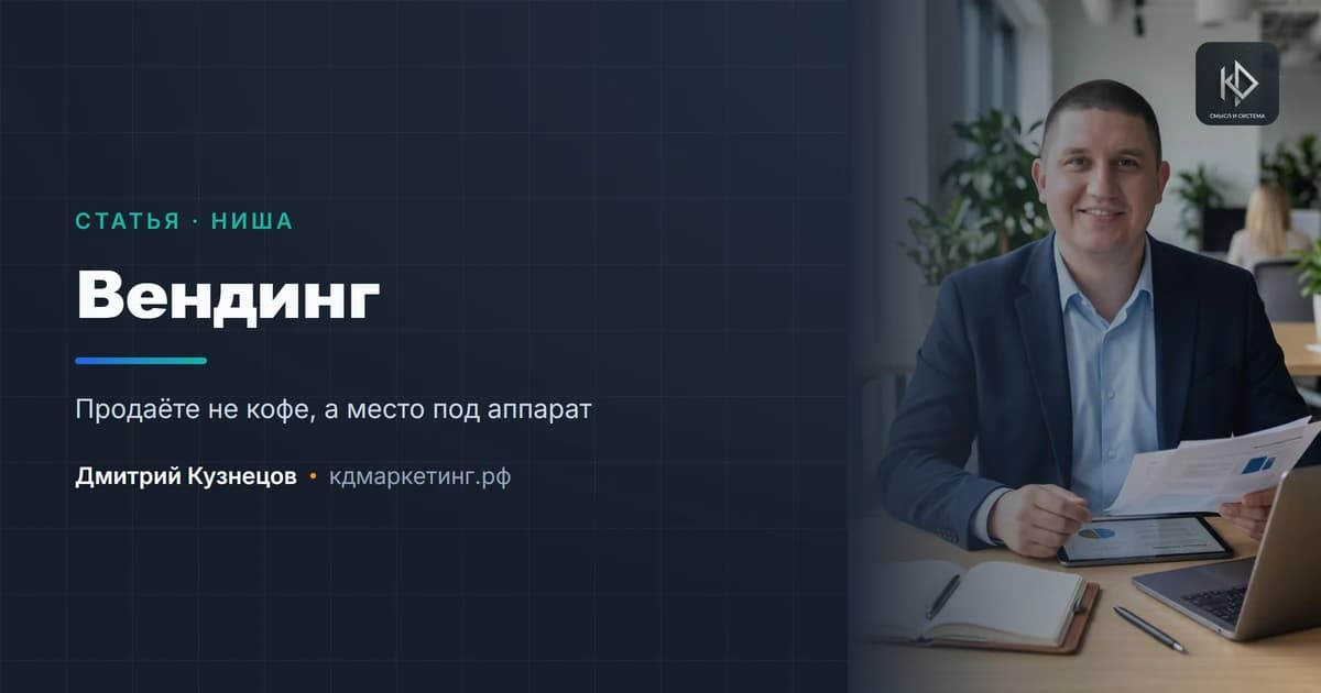 Продвижение вендинга: клиентов у вас двое, и главный — не покупатель