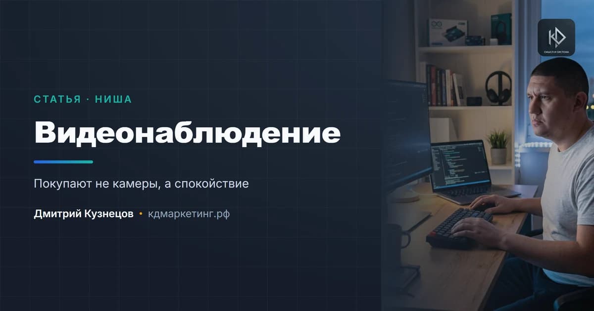 Продвижение установки видеонаблюдения: покупают не камеры, а спокойствие